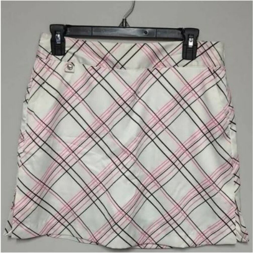 Izod PerfozrmX Pink White Black  Stretch Golf Skort Size 4